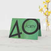 Groen 40 decennium kaart (Gele Bloem)