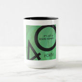 Groen 40 decennium mok (Midden)