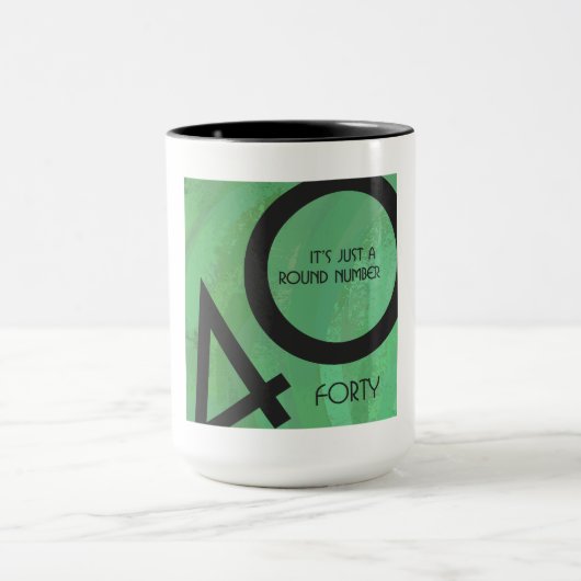 Groen 40 decennium mok (Midden)