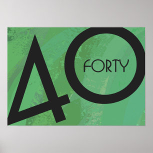 Groen 40 decennium poster