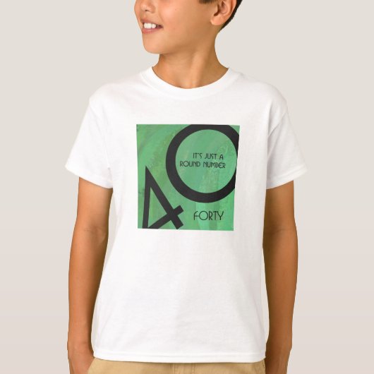 Groen 40 decennium t-shirt (Voorkant)