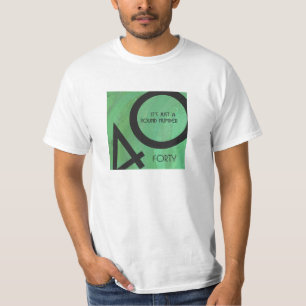 Groen 40 decennium t-shirt