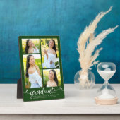 Groen 4 Foto Afstuderen Moderne Calligrafie Harten Fotoplaat (Zijkant)