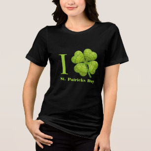 Groen 4 Leaf Shamrock Tri-Blend Shirt