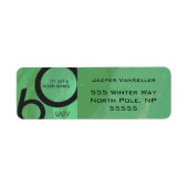 Groen 60 decennium etiket (Voorkant)