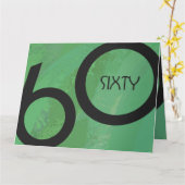 Groen 60 decennium kaart (Gele Bloem)