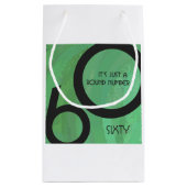 Groen 60 decennium klein cadeauzakje (Achterkant)