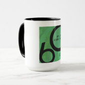 Groen 60 decennium mok (Voorkant links)