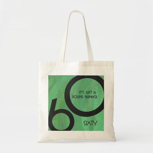 Groen 60 decennium tote bag (Voorkant)