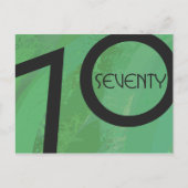 Groen 70 decennium briefkaart (Voorkant)
