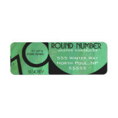 Groen 70 decennium etiket (Voorkant)