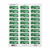 Groen 70 decennium etiket (Full Sheet)