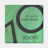 Groen 70 decennium magneet (Voorkant)