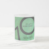 Groen 70 decennium matglas koffiemok (Center)