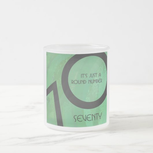 Groen 70 decennium matglas koffiemok (Center)