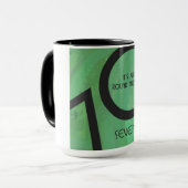 Groen 70 decennium mok (Voorkant links)
