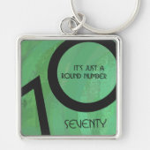 Groen 70 decennium sleutelhanger (Voorkant)