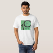 Groen 70 decennium t-shirt (Voorkant volledig)