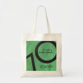 Groen 70 decennium tote bag (Voorkant)