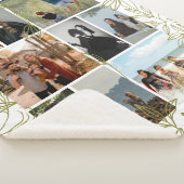 Groen 9 Foto Collage Persoonlijk  Sherpa Deken (3/4)