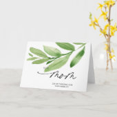 Groen aan mijn moeder huwelijksdag cadeau van brui kaart (Gele Bloem)