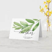 Groen aan mijn moeder huwelijksdag cadeau van brui kaart (Gele Bloem)