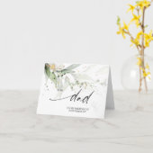 Groen aan mijn vader op mijn trouwdag van de bruid kaart (Gele Bloem)