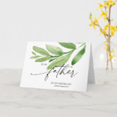 Groen aan mijn vader trouwdag bruiden vader kaart (Gele Bloem)