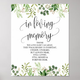 Groen Aandenken Bord Poster