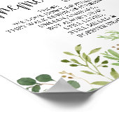 Groen Aandenken-herdenkingsbord Poster (Hoek)