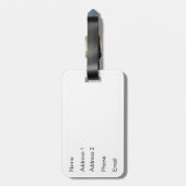 Groen Aangepast Bagagelabel (Achterkant verticaal)