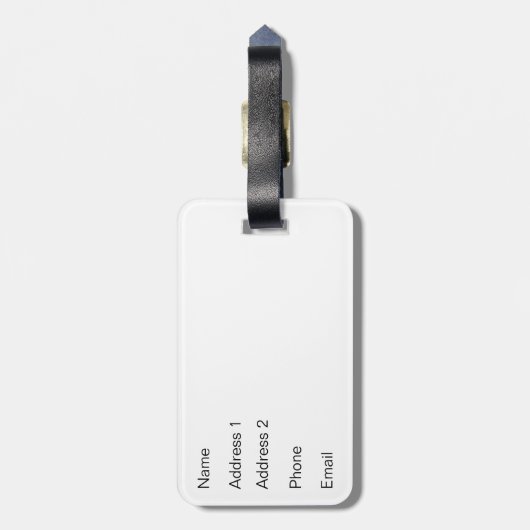 Groen Aangepast Bagagelabel (Achterkant verticaal)