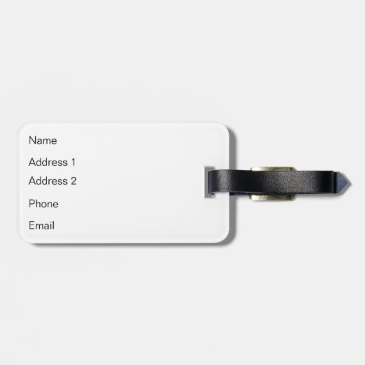 Groen Aangepast Bagagelabel (Achterkant horizontaal)