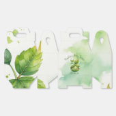 Groen Aangepast Geïllustreerd Natuur Baby shower Bedankdoosjes (Ongevouwen)