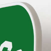 Groen aangepast monogram, initiaal en team pickleball paddle (Links Detail)