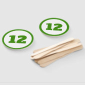 groen aangepast nummer handwaaier (Niet-gemonteerd)