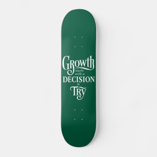Groen aangepast skateboard - Groei begint (Voorkant)