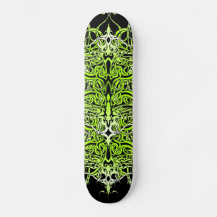 Groen Aangepast Tribal Tattoo Ontwerp Persoonlijk Skateboard