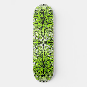 Groen Aangepast Tribal Tattoo Ontwerp Persoonlijk Skateboard