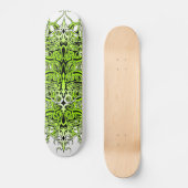 Groen Aangepast Tribal Tattoo Ontwerp Skateboard (Voorkant)