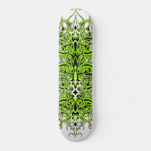Groen Aangepast Tribal Tattoo Ontwerp Skateboard