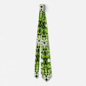 Groen Aangepast Tribal Tattoo Ontwerp Stropdas (Achterkant)