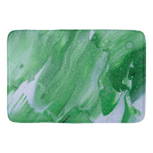 Groen Abstract Acryl met Water Drops Badmat