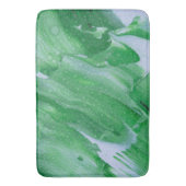 Groen Abstract Acryl met Water Drops Badmat (Voorkant Verticaal)