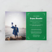 Groen Abstract Afstuderen van de Foto van de Borst (Binnen)