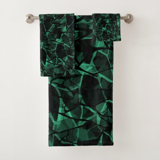 groen abstract bad handdoek (Insitu)