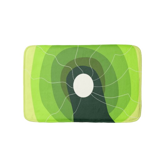 Groen abstract badmat (Voorkant)