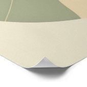 Groen Abstract Boho woestijnlandschap Poster (Hoek)