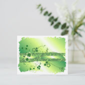 Groen abstract briefkaart (Staand voorkant)
