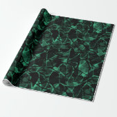 groen abstract cadeaupapier (Uitgerold)